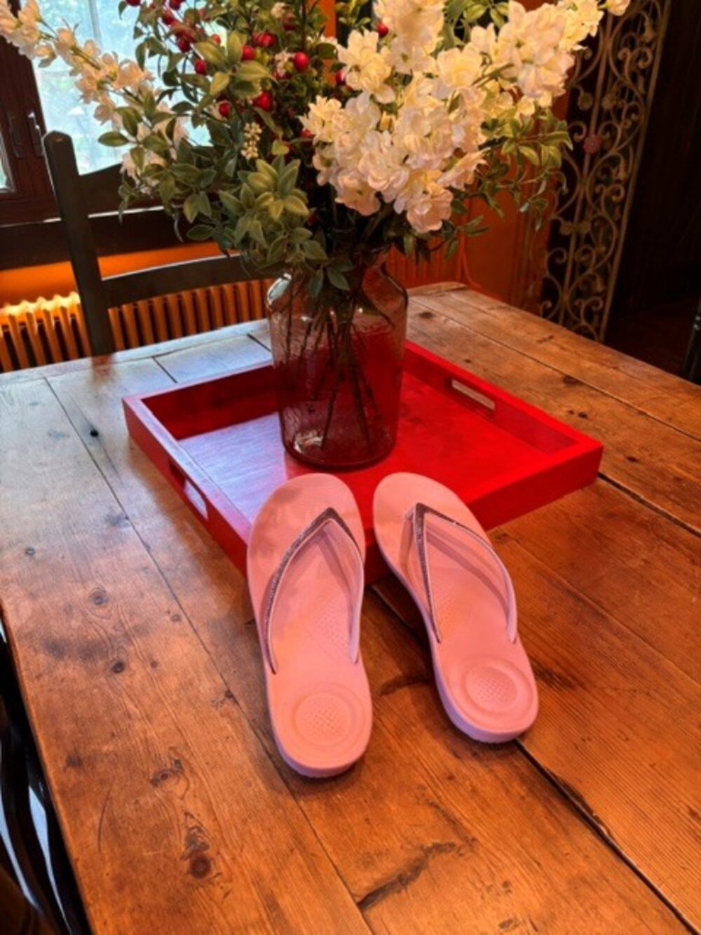 Fitflop iqushion ergonomic ombre sparkle....Wild Lilac...Size 8 ~ NEW IN BOX - Picture 2 of 7